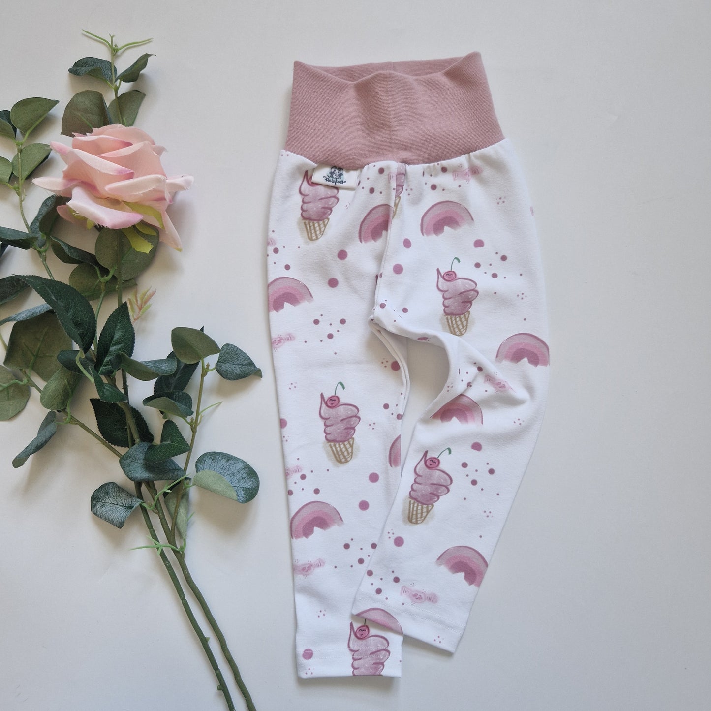 Leggings Gr. 86 rosa Eistüten