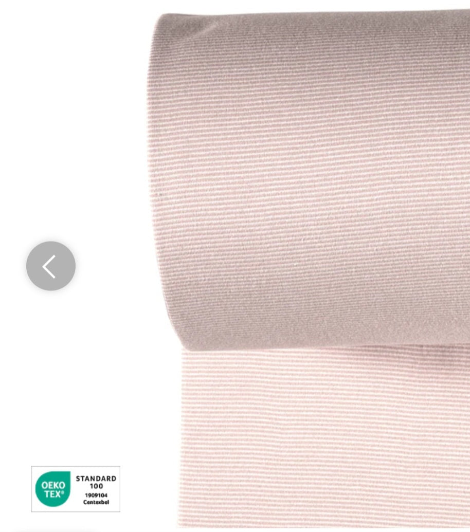 Ringelbündchen helles Mauve