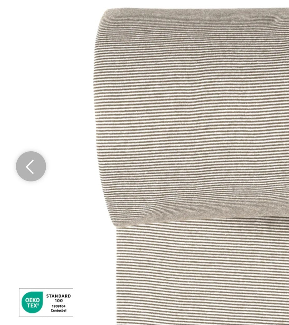 Ringelbündchen Taupe-braun
