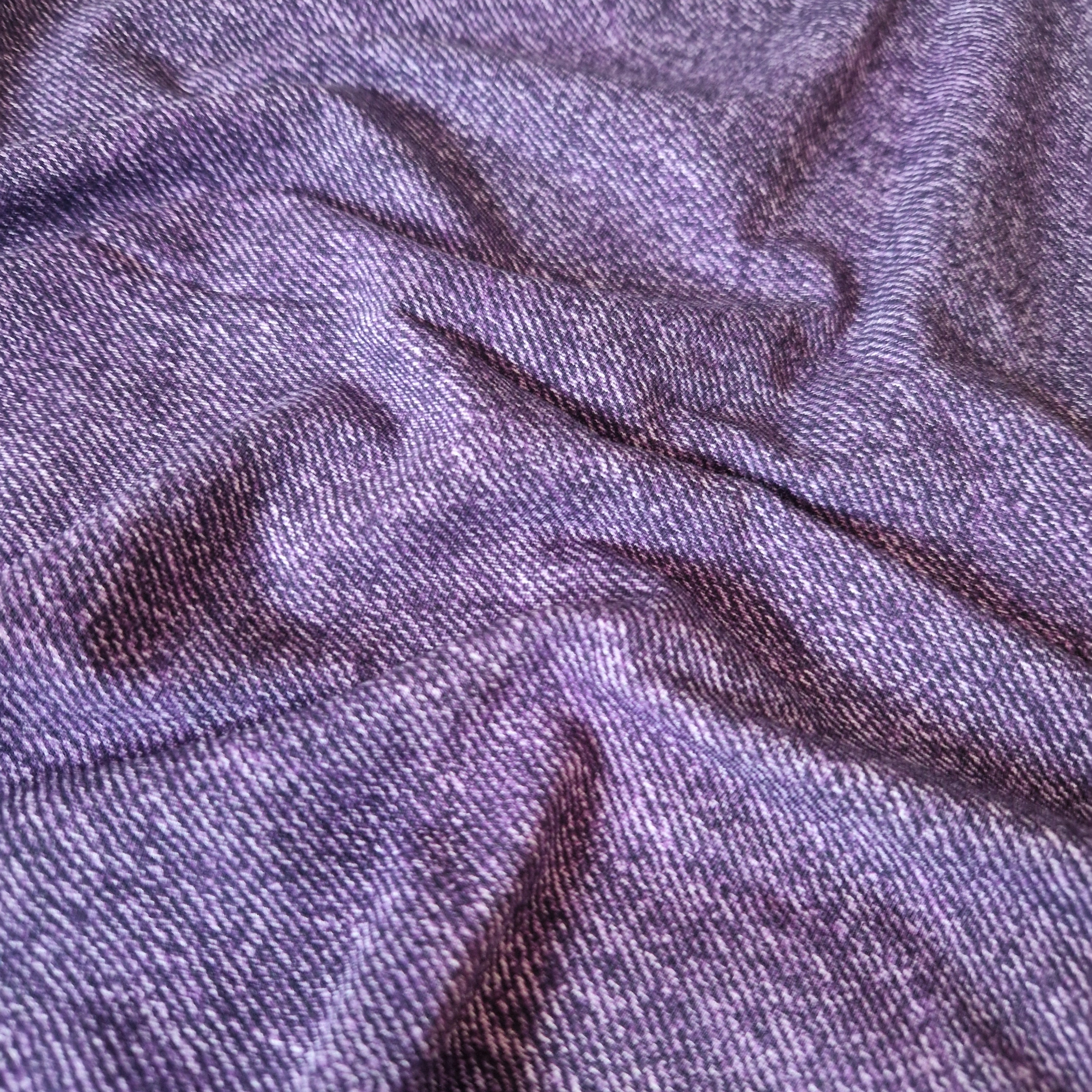 Jeansoptik lila REST ca. 55cm x VB