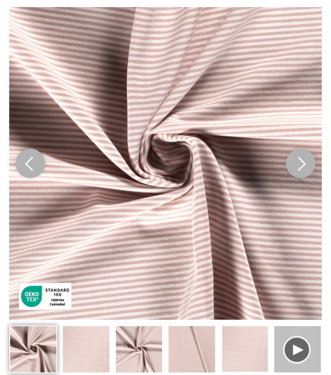 Ringeljersey Helles Mauve